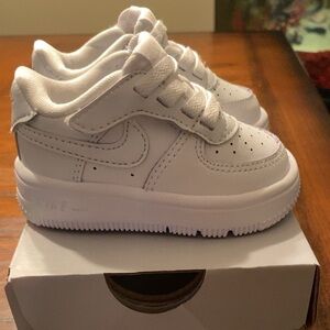 Nike Kids All-White Sneakers